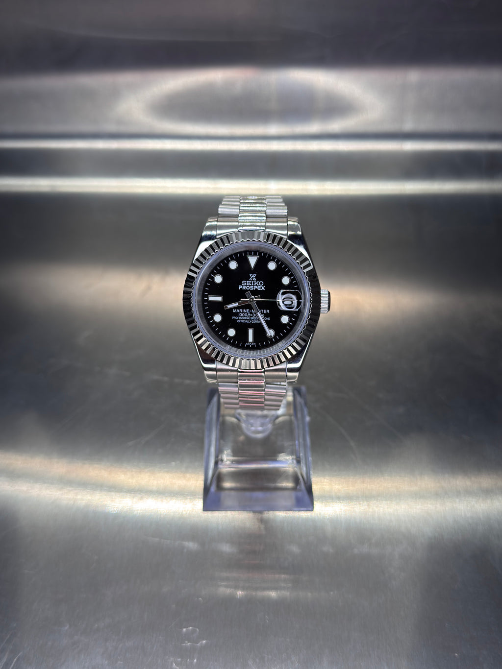 Seiko Mod - DateJust Black