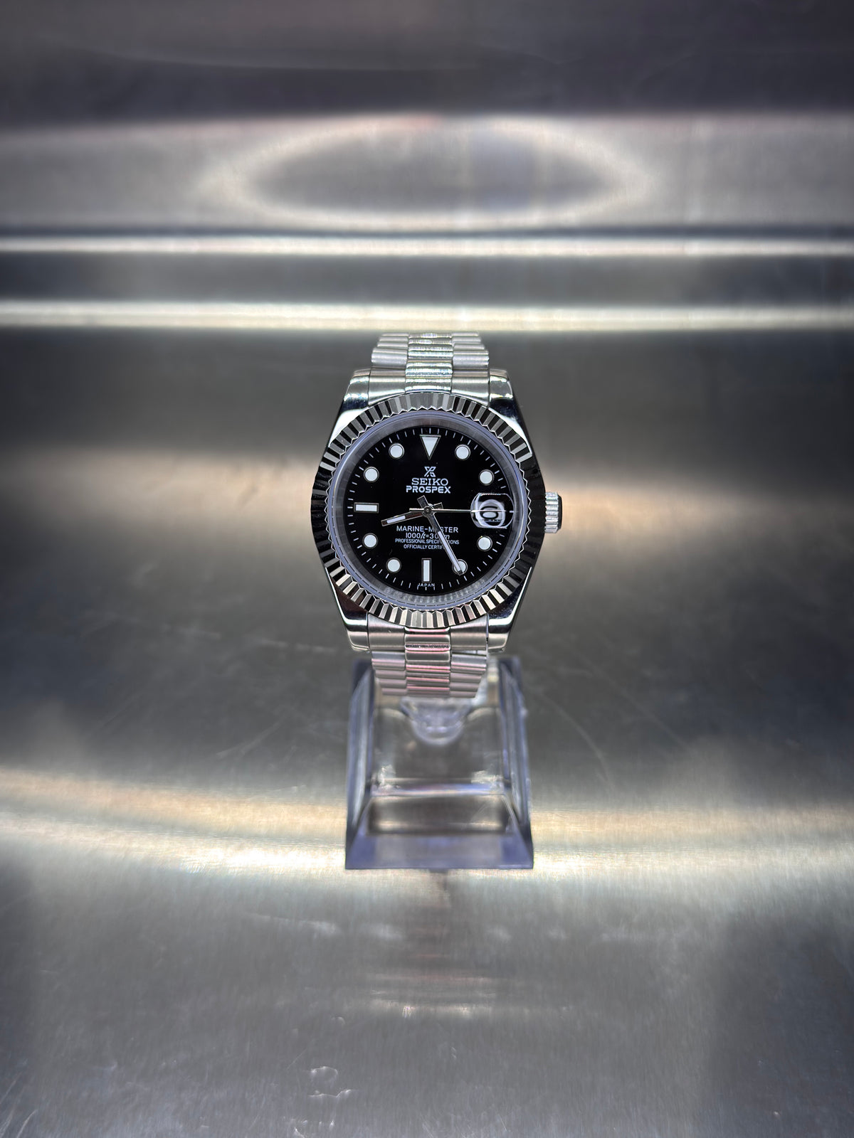 Seiko Mod - DateJust Black