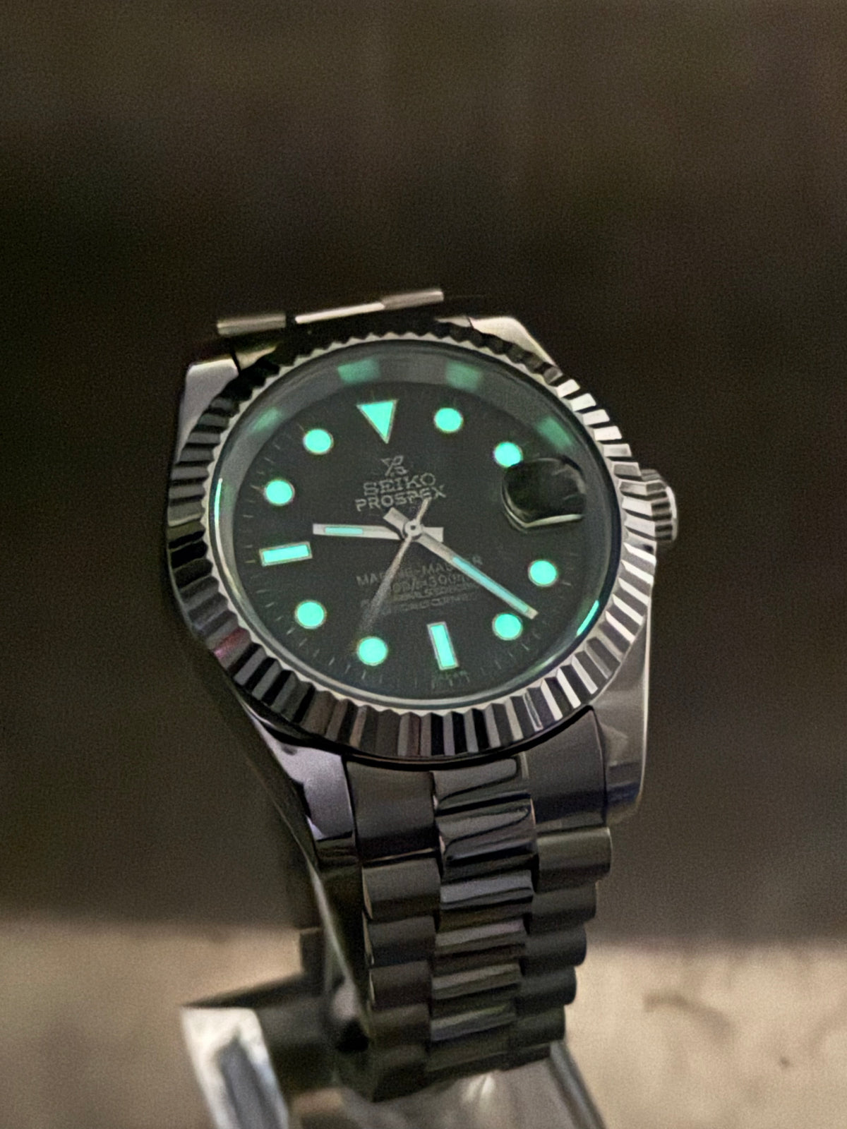 Seiko Mod - DateJust Black