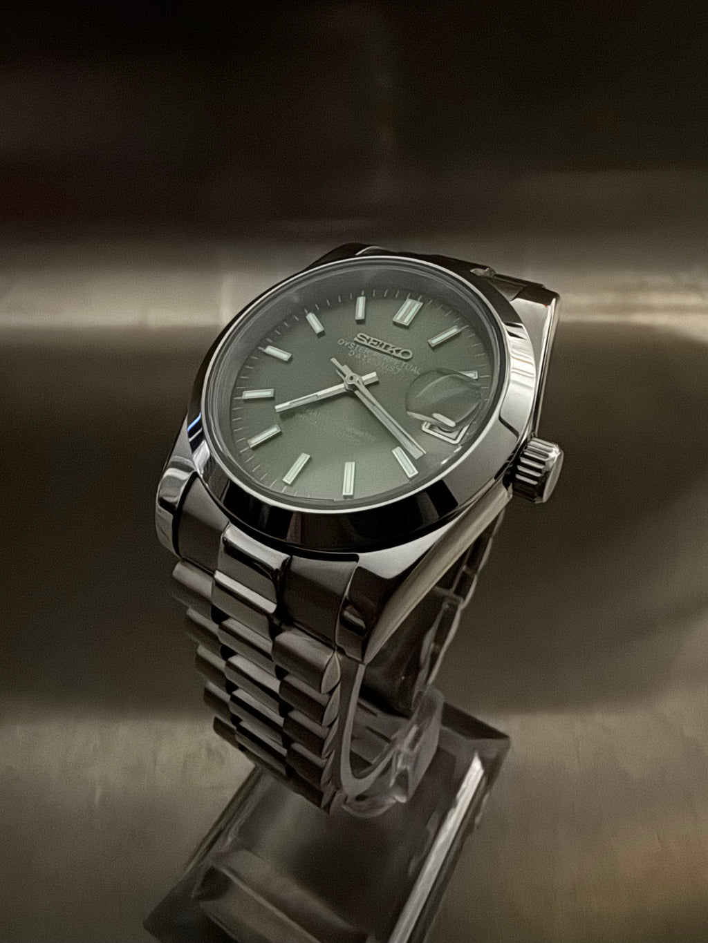 Seiko Mod - DateJust Green
